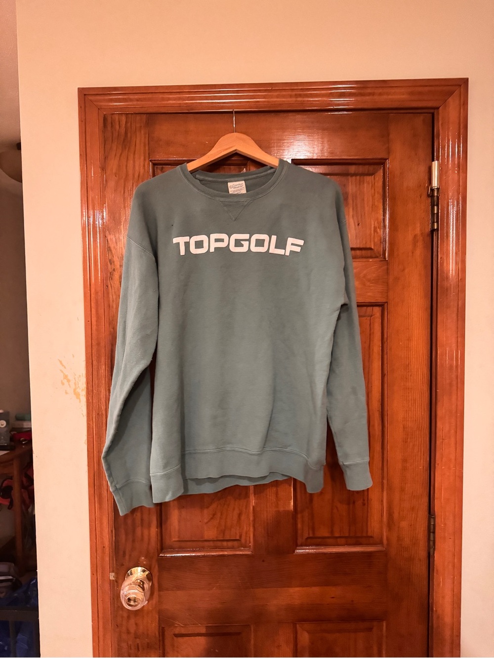 Topgolf Comfort Wash Crewneck- Seafoam Green